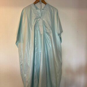 Robe Kaftan en Satin Vert D'eau